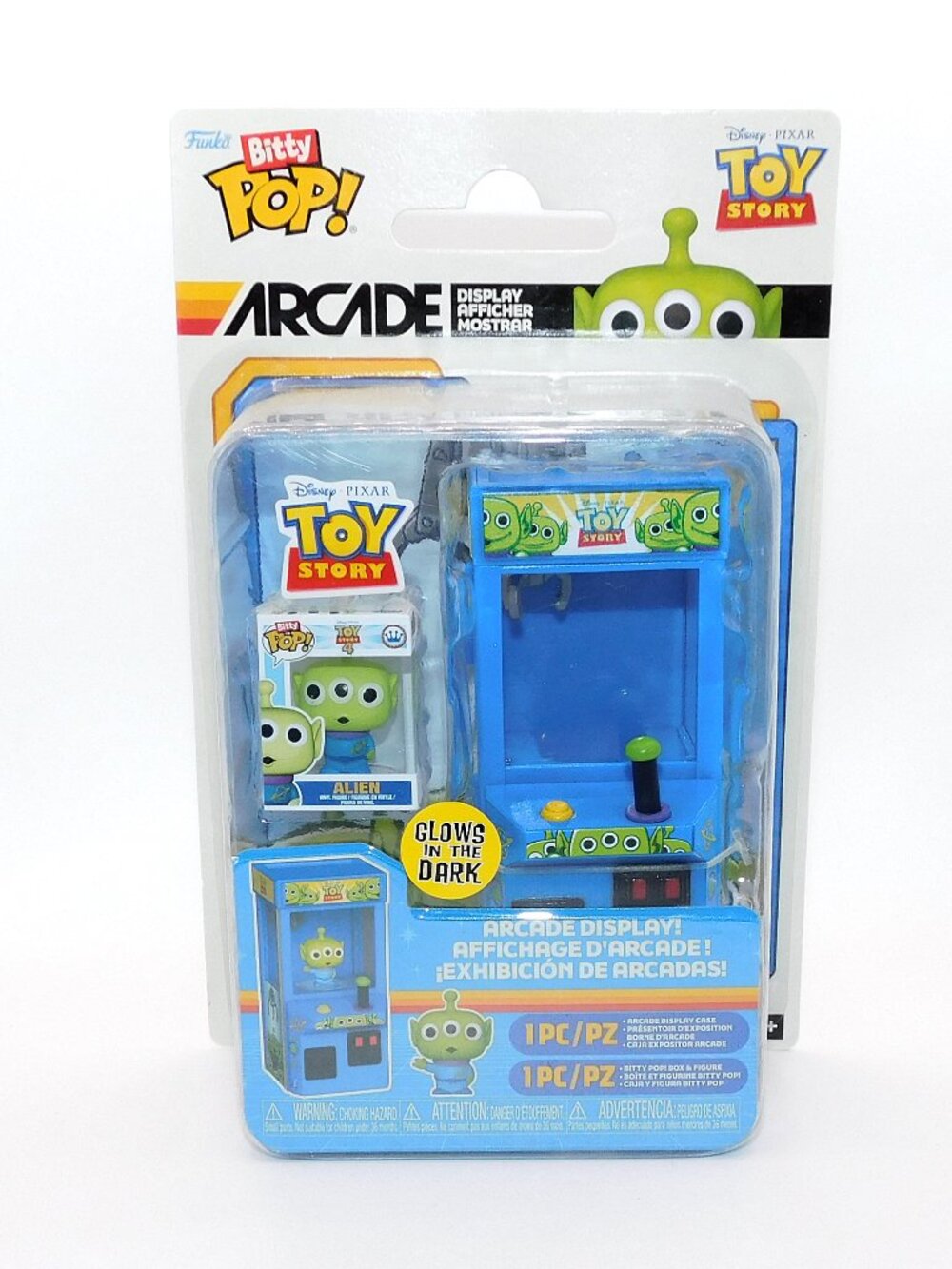 Funko Bitty Pop Arcade Display Disney Toy Story Pixar Alien LGM Claw NEW